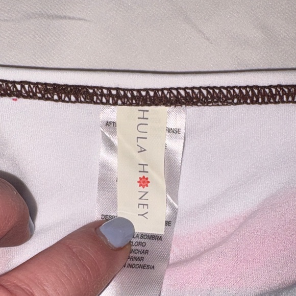 Brown and Pink Two-Piece Swimsuit - Picture 3 of 4